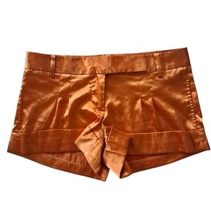 Daisy Orange Silky Feel Shorts Size S